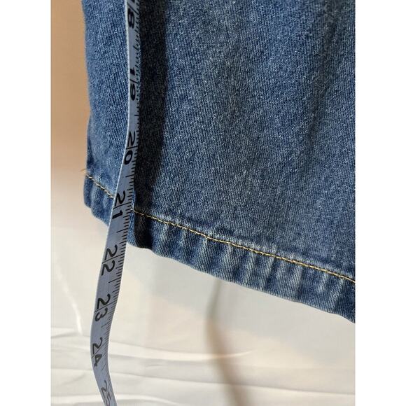 Monthorigin Overalls Distressed Denim dungarees Women’s Large ECU - Picture 8 of 12